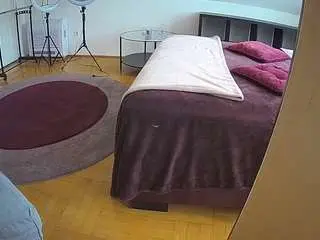Camsoda Free Live Porn of voyeurcam-julmodels-whitebed-6