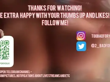 Chaturbate Free Live Porn of 2badforyou
