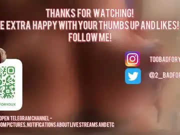 Chaturbate Nude Webcam of 2badforyou