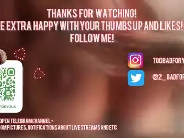 Chaturbate Live Sex of 2badforyou