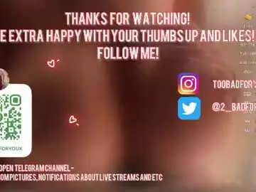 Chaturbate Live Sex of 2badforyou