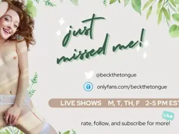 Chaturbate Nude Webcam of beckthetongue