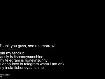 Chaturbate Free Live Porn of honey_sunshine